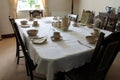 Farmhouse Table set for Breakfast