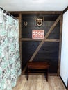 Farmhouse vintage rustic bathroom Royalty Free Stock Photo