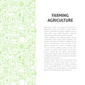 Farming Agriculture Line Pattern Concept