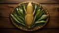 farming corn badge Royalty Free Stock Photo