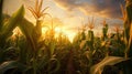 farming corn money Royalty Free Stock Photo