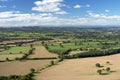 Rolling Farming Landscape in Shropshire, England Royalty Free Stock Photo