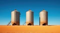 Farming Evolution Bulk Feed Tanks in Rural Grain Setting