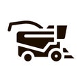 Farming Harvester Vehicle Vector Icon