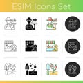 Farming icons set Royalty Free Stock Photo