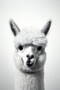 Farming mammal lama alpaca cute nature fur white portrait animals