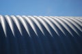 Farming quonset steel horizontal blue sky