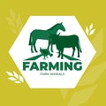 Farming sign with farm animals