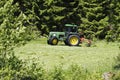 Farming tractor in action Royalty Free Stock Photo