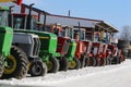 Farming tractors Royalty Free Stock Photo