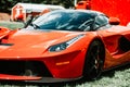 Ferrari Red Race Car front view Royalty Free Stock Photo