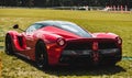 Ferrari Red Race Car rear view Royalty Free Stock Photo