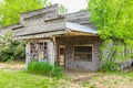 An abandoned gas station in the Palouse hills Royalty Free Stock Photo