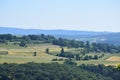 Farmland above Lahn Valley Royalty Free Stock Photo