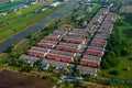 Farmland housing in land development in Thailand Royalty Free Stock Photo