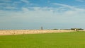 Farmland near Stonehenge in the UK during the daytime