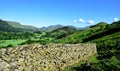 Dry stone wall of Sticks Pass Royalty Free Stock Photo