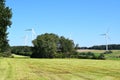 farmland with wind power plants