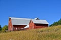 Farmstead in Red Royalty Free Stock Photo