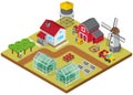 Farmyard Isometric Game Model Icon