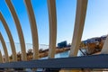 Farnam Pier achitectural detail, Heartland of America Park Omaha Nebraska USA