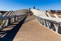 The Farnam Street Pier at the Heartland of America Park Omaha Nebraska USA. Royalty Free Stock Photo