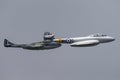 Former Royal Air Force Gloster Meteor T7 vintage jet warbird G-BWMF