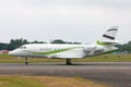 TAG Aviation Dassault Falcon 2000S Business jet aircraft G-TTJF Royalty Free Stock Photo