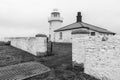 Inner Farne Island Lighthouse Northumberland England Royalty Free Stock Photo