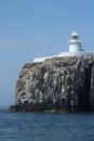 Farne Lighthouse, Inner Farne, Farne Islands Royalty Free Stock Photo