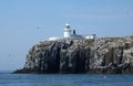 Farne Lighthouse, Inner Farne, Farne Islands Royalty Free Stock Photo