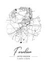 Farnham - United Kingdom Black Water City Map