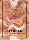 Farnham - United Kingdom Violet Marble Map