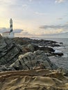 Faro de Favaritx in menorca Royalty Free Stock Photo