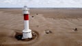 Faro del Fangar lighthouse in Delta del Ebro - Spain