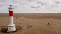 Faro del Fangar lighthouse in Delta del Ebro - Spain