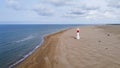 Faro del Fangar lighthouse in Delta del Ebro - Spain