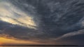Faro Island Sunset Dramatic Sky Royalty Free Stock Photo