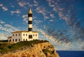 Faro Punta de ses Crestes Royalty Free Stock Photo