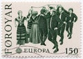 Faroese Dancers Stamp