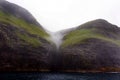 Faroe Islands boat trip, cliffs rocks, Denmark Royalty Free Stock Photo