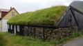 Faroe Islands, grass house in Gjogv