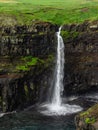 Faroe Islands. MÃÂºlafossur Waterfall. Royalty Free Stock Photo