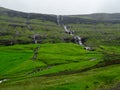 Waterfalls above Saksun village