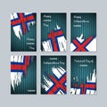 Faroes Patriotic Cards for National Day.