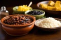 farofa cassava flour accompanying feijoada dish