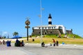 Farol da Barra Barra Lighthouse in Salvador, Bahia, Brazil. Royalty Free Stock Photo
