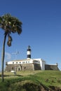 Farol da Barra Lighthouse Salvador Brazil with Palm Tree