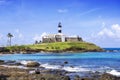 Farol da Barra Lighthouse in Salvador da Bahia, Brazil Royalty Free Stock Photo