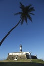 Farol da Barra Salvador Brazil Lighthouse with Palm Tree